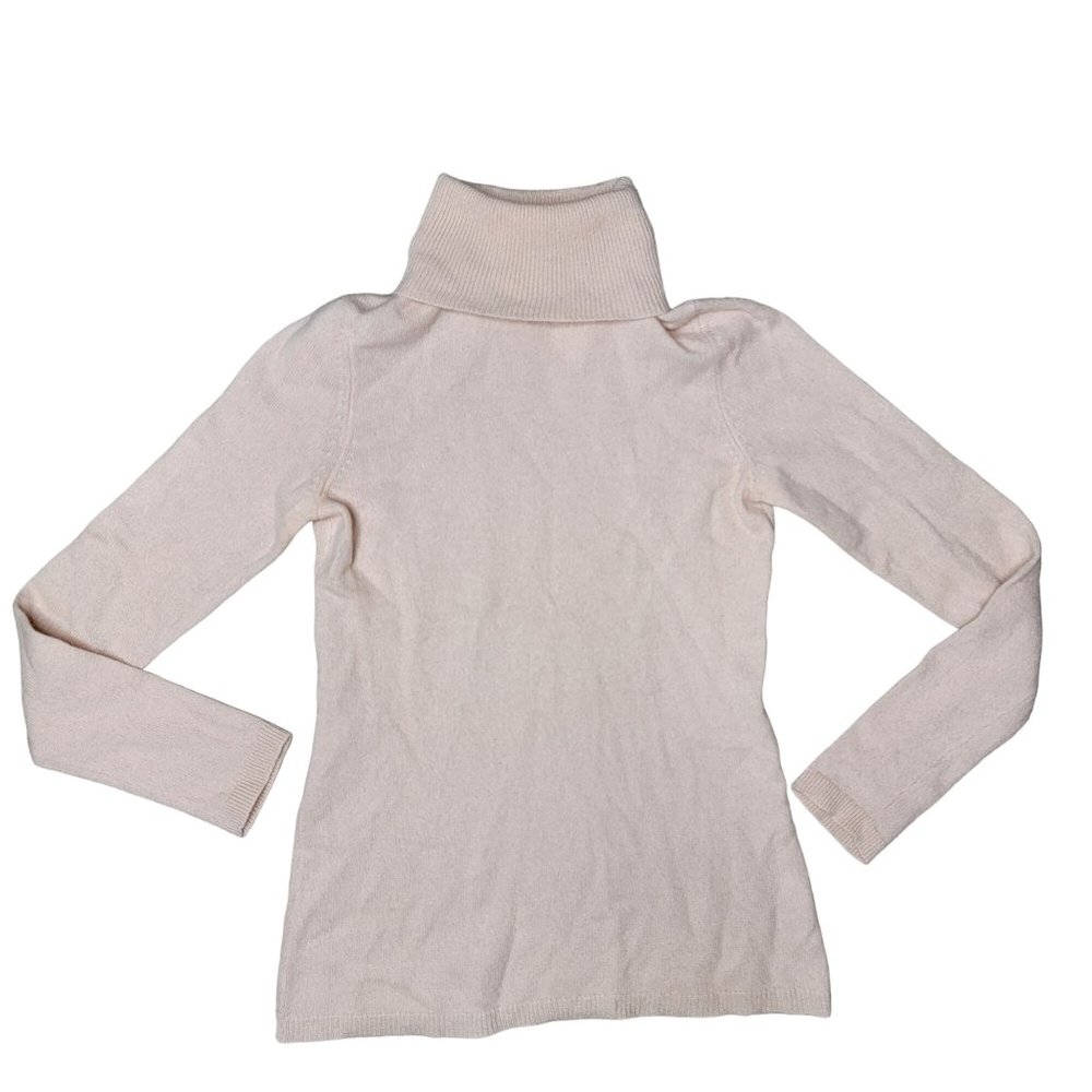 Cashmere charter club baby pink cashmere turtle neck sweater XS soft and fuzzy